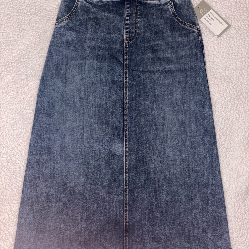 Denim Midi Skirt